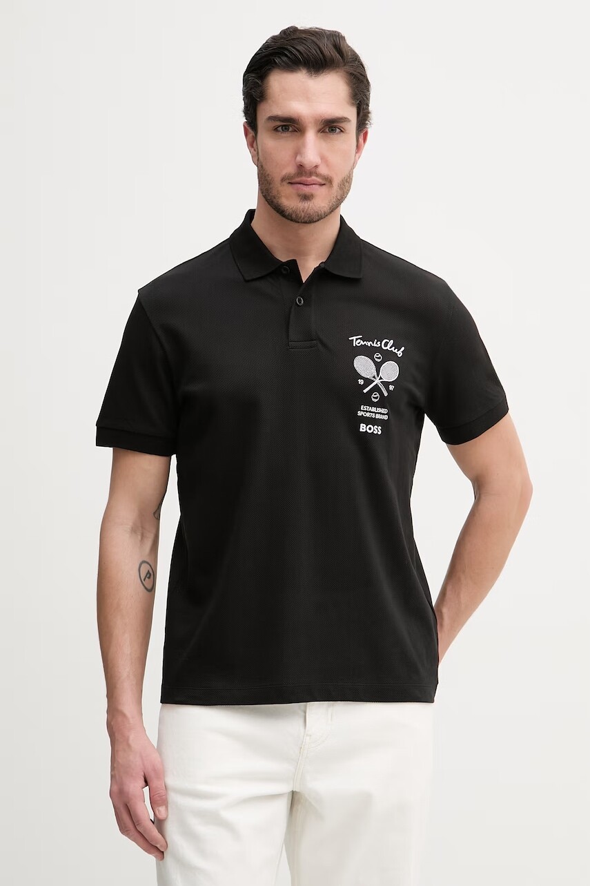 Bavlnené polo tričko BOSS Green