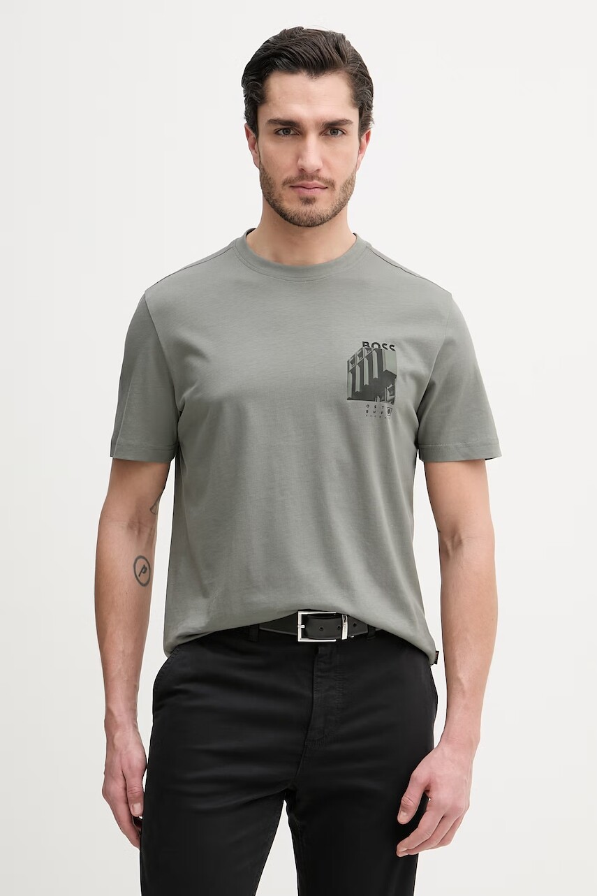 Bavlnené tričko BOSS Orange