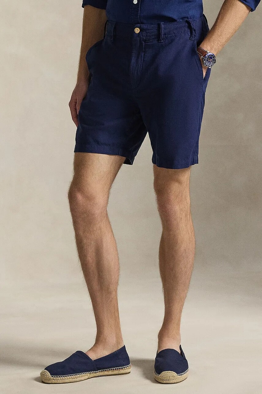 Šortky s prímesou ľanu Polo Ralph Lauren