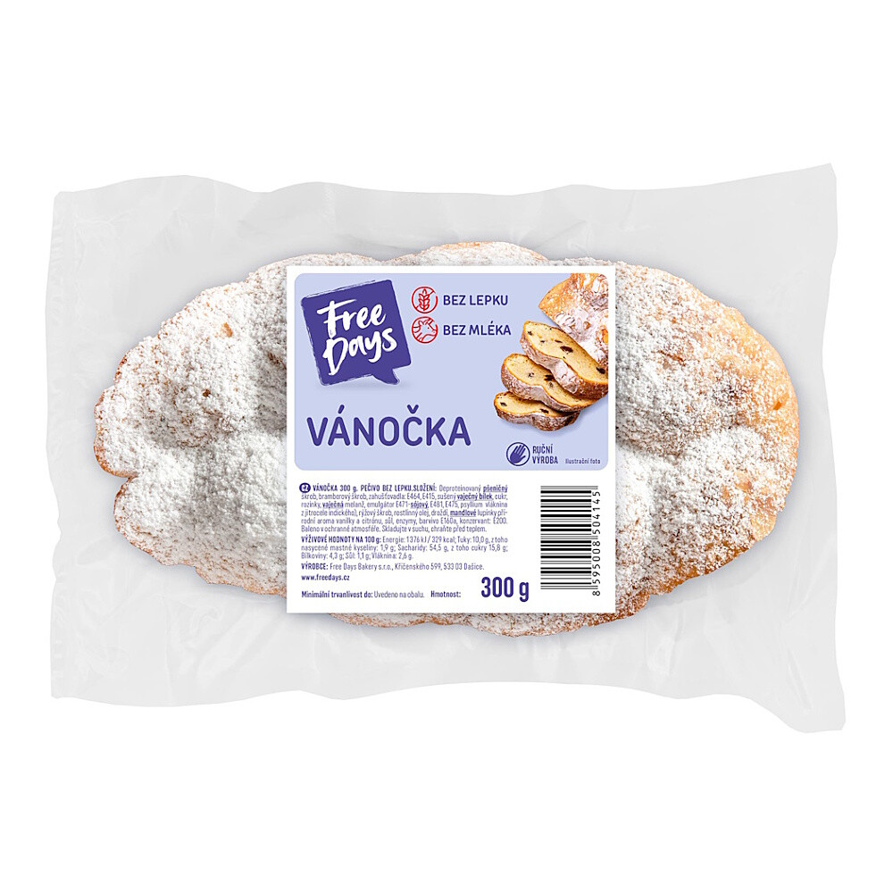 FREE DAYS Vianočka bez lepku 300 g