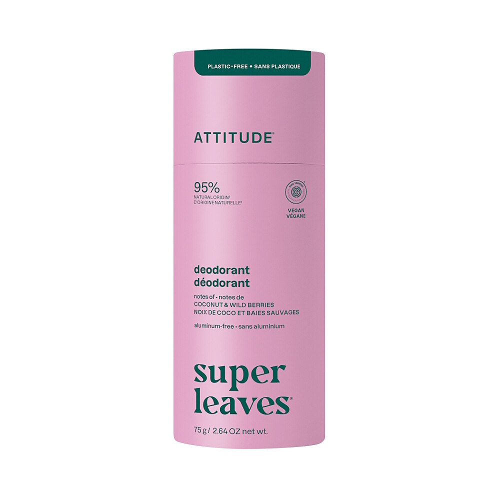ATTITUDE Super leaves prírodný dezodorant Kokos & Lesné plody 75 g