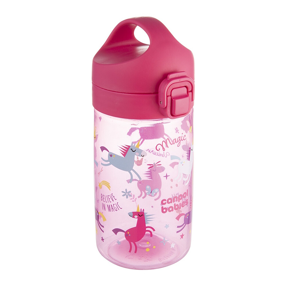 CANPOL BABIES Fľaša pre deti junior ružová 400 ml
