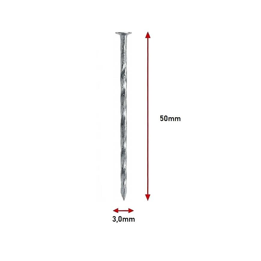 Skrutkové Klince Pozinkované 3,0×50mm