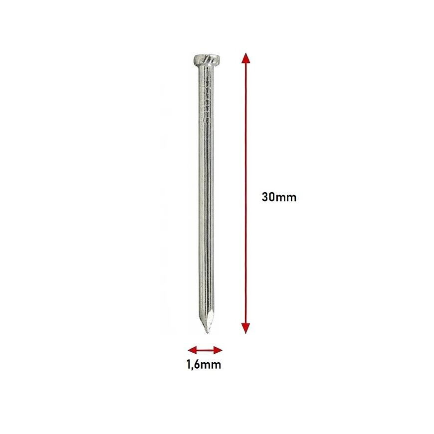 Stolárske klince pozinkované 1,6×30 mm