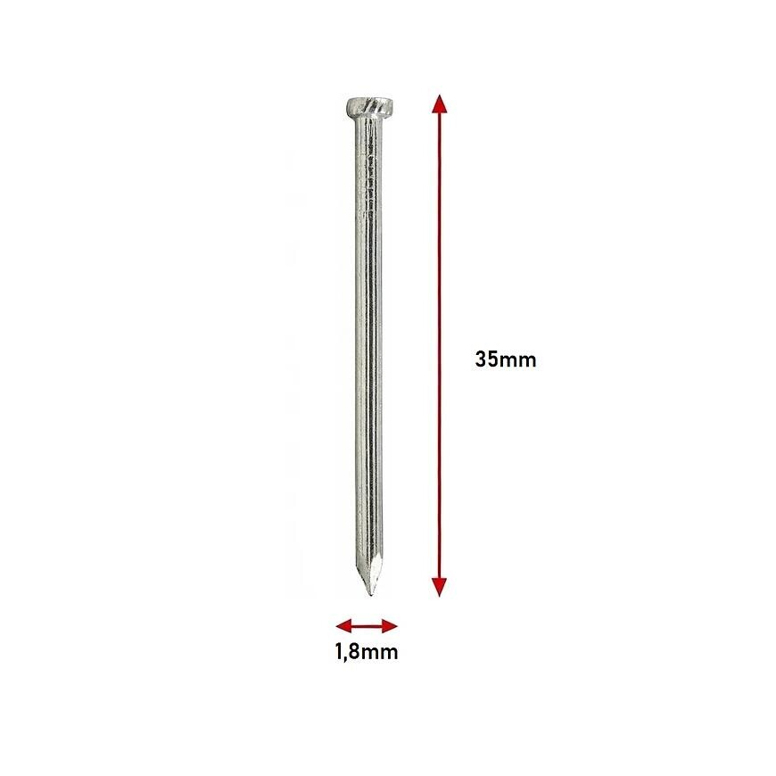 Stolárske klince pozinkované 1,8×35 mm
