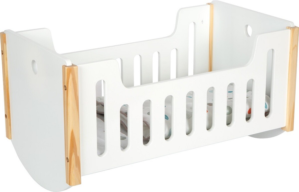 small foot Drevená kolíska pre bábiky Little Button