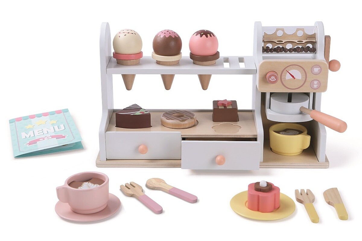 2Kids Toys Drevená cukráreň 2 v 1