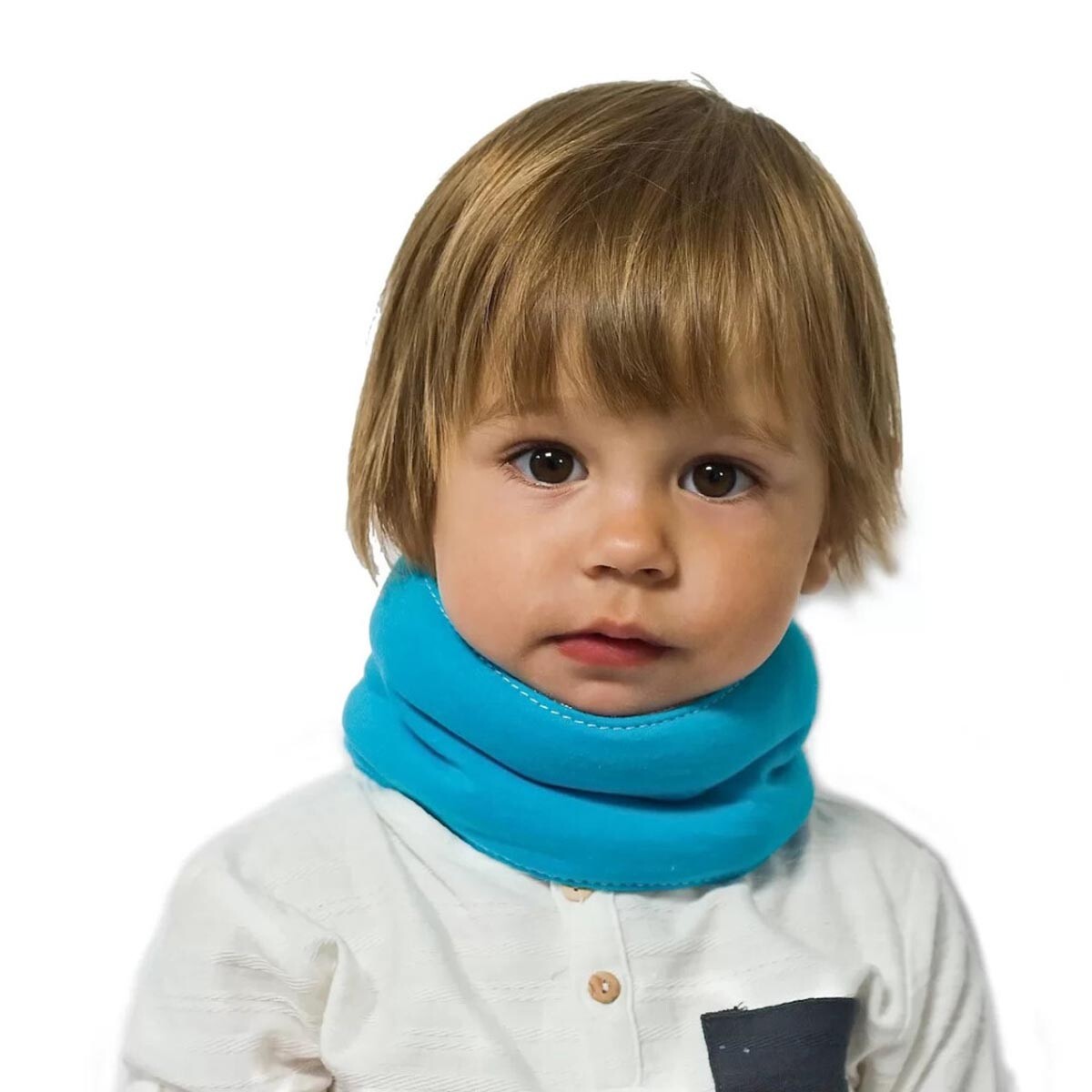 Detský nákrčník Priessnitz, modrý 35-45 cm