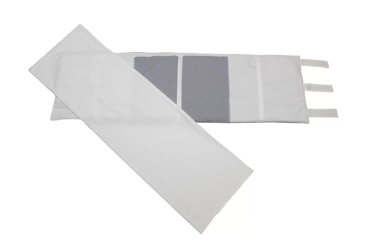 Viacúčelový Priessnitzov obal pre deti a dospelých, sivý 95-145 cm