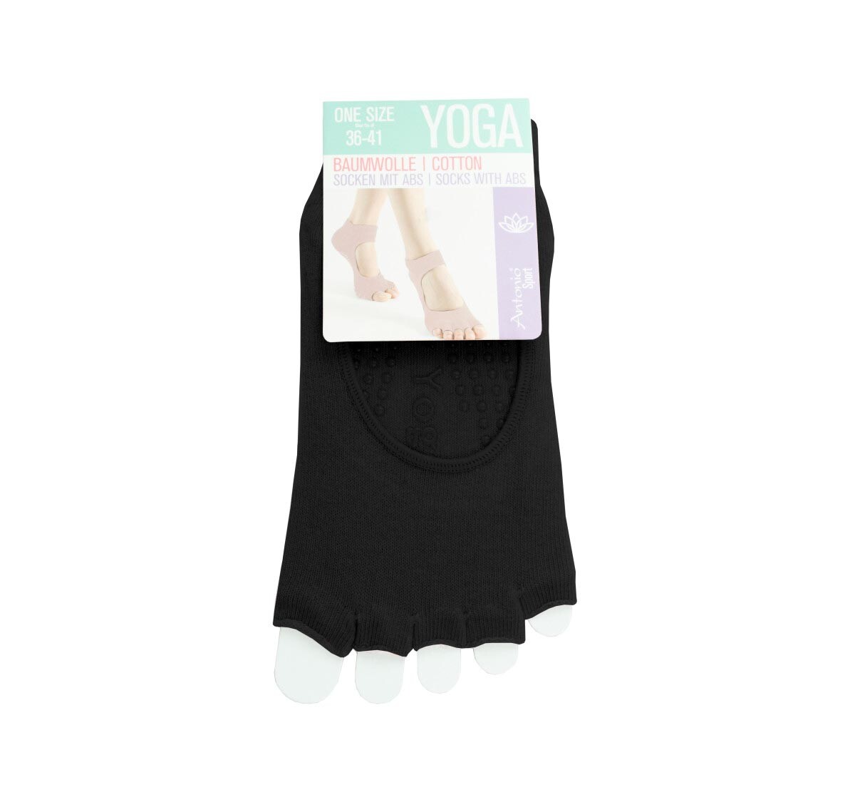 Ponožky na jogu, čierne
