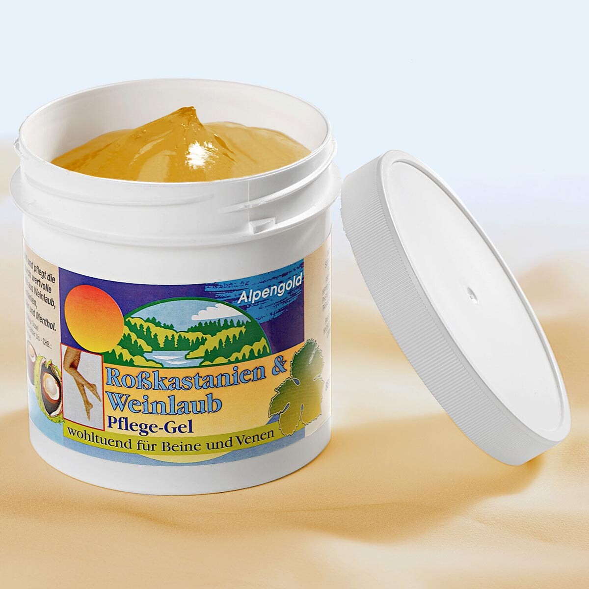 Gél z pagaštanu konského a listov hrozna