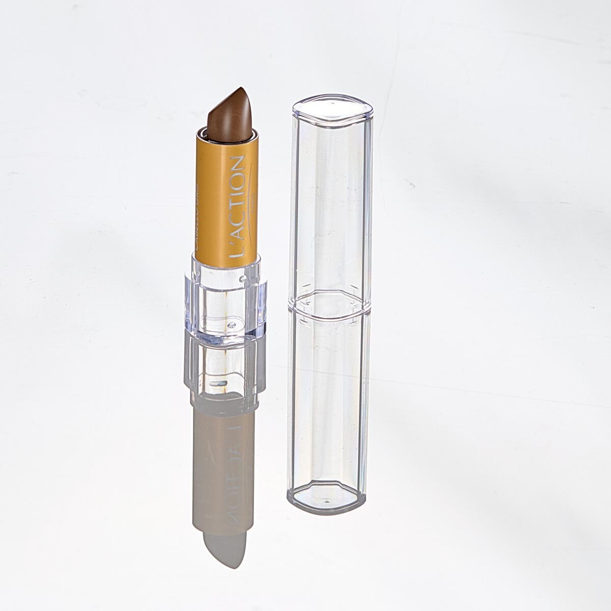 Tyčinka na zakrytie šedivých vlasov, hnedá