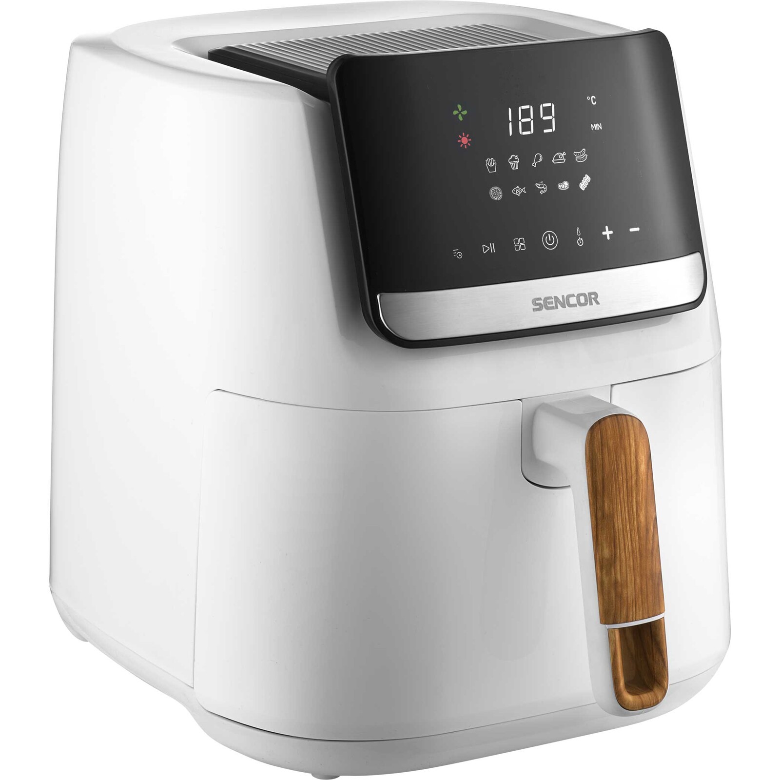 Sencor SFR 6551WH-EUE3 Teplovzdušná fritéza Vita Objem: 6,5 l, Príkon: 1 600 W, LCD displej, .