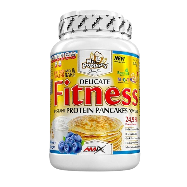 AMIX Fitness Protein Pancakes, čučoriedka a jogurt 800 g