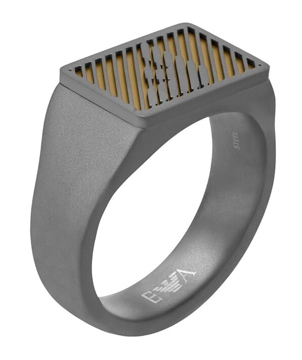 Emporio Armani Módny oceľový prsteň EGS3242060 62 mm