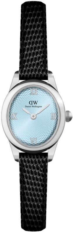 Daniel Wellington Ophelia Mini 22x25,5 Black Lizard Ice Blue Guilloché S DW00100896