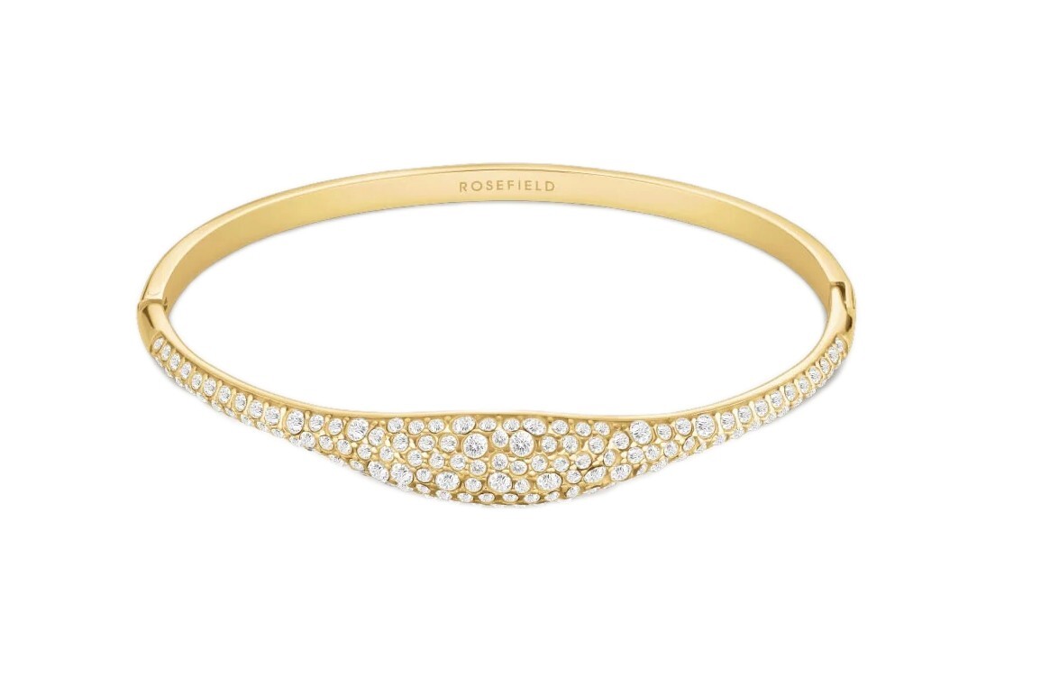 Rosefield Luxusný pozlátený náramok s kryštálmi Pavé JBPBG-J1237