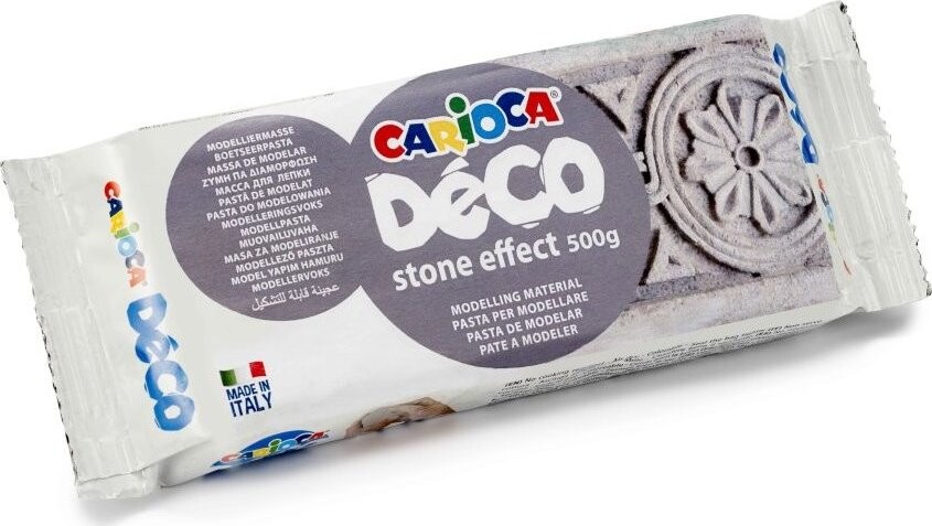 Carioca Déco šedá samotvrdnoucí modelovací hmota 500 g