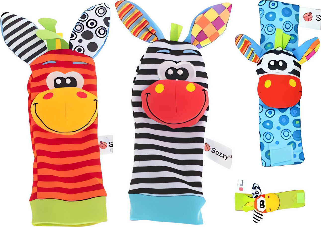 Kruzzel 25068 Hrkajúce ponožky a náramky 4 ks