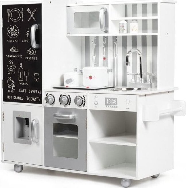 Costway MAXI dětská kuchyňka MiniChef Studio s tabulí a doplňky