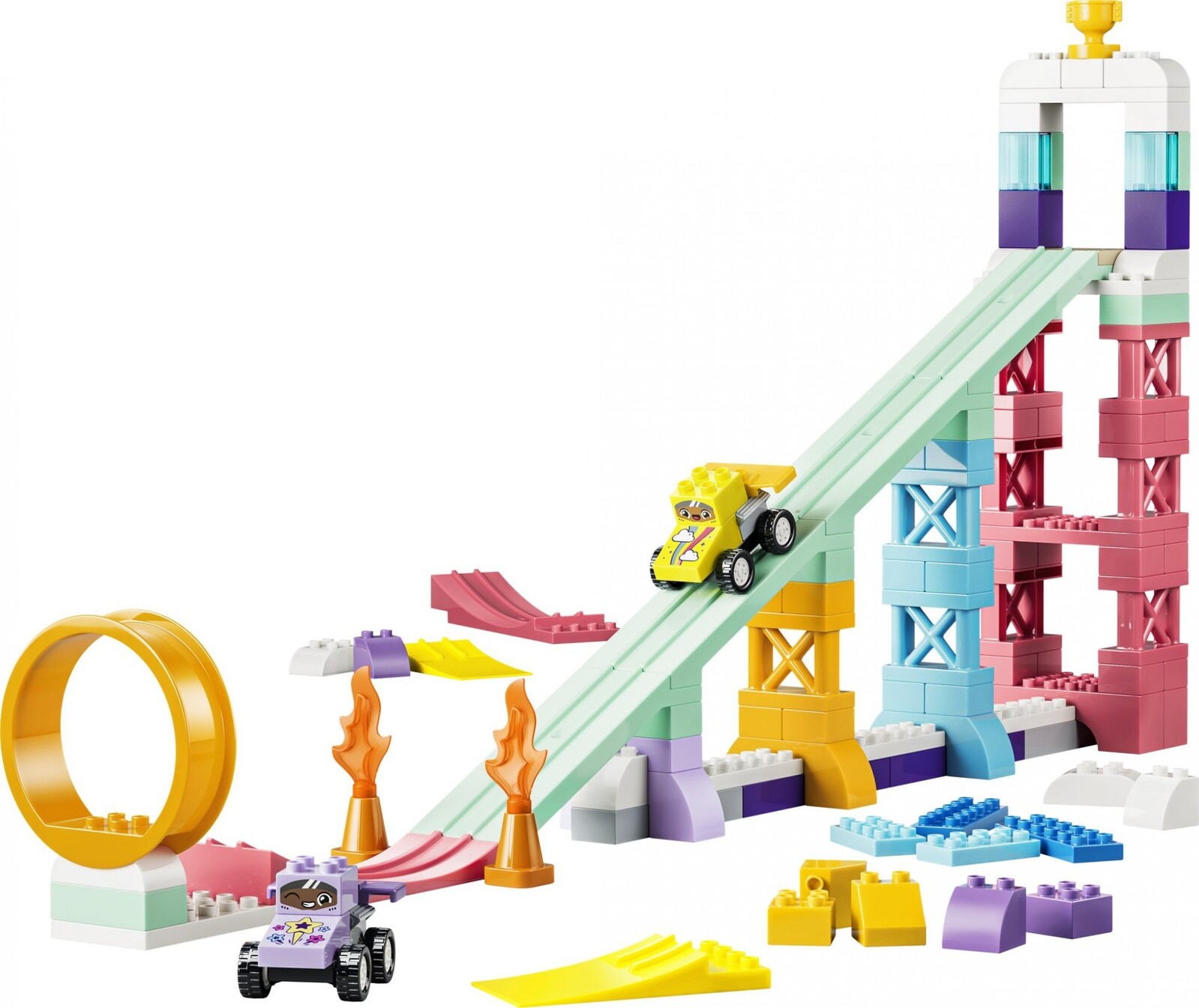 LEGO® DUPLO® 10478 Kreatívne rampy s vozidlami 3 v 1
