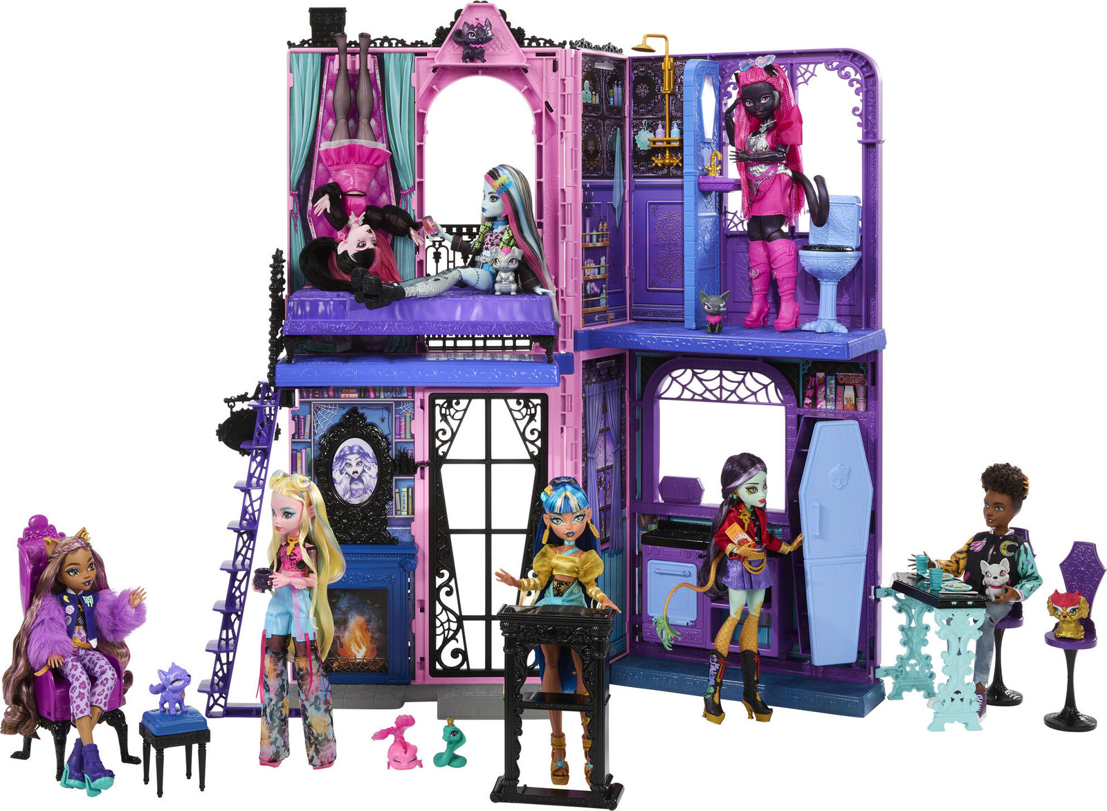 Monster High Boo-tique Hotel hrôzy skladací s 13 doplnkami