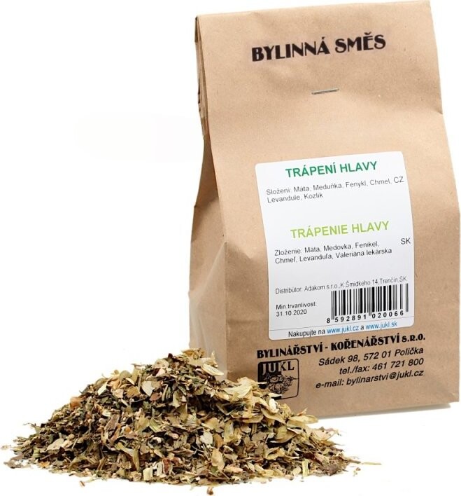 Jukel Bylinkový čaj Trápenie hlavy 100 g