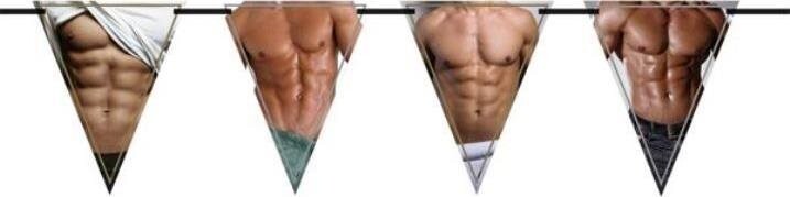 Girlanda vlajky –mužské telo