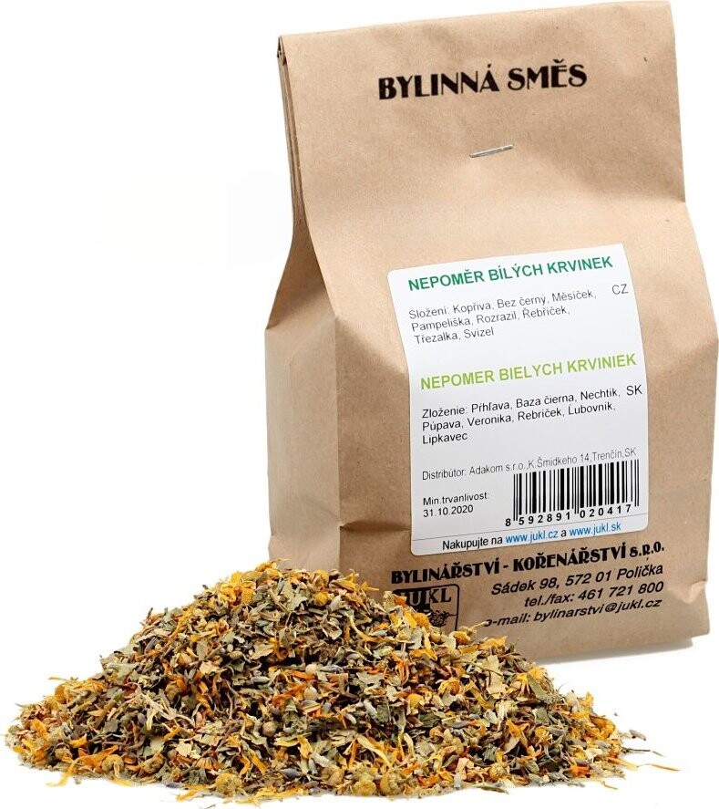 Jukel Bylinkový čaj Nepomer bielych krviniek 100 g