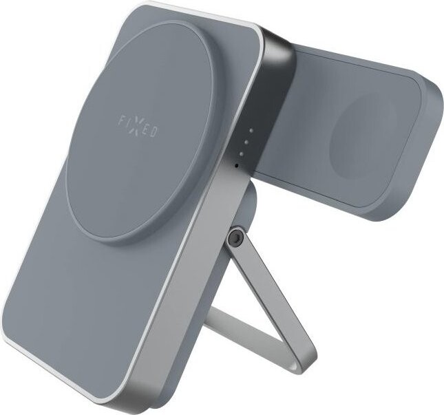 FIXED MagZen 5 Stand s integrovanou Apple Watch nabíječkou a podporou MagSafe 5 000 mAh šedá