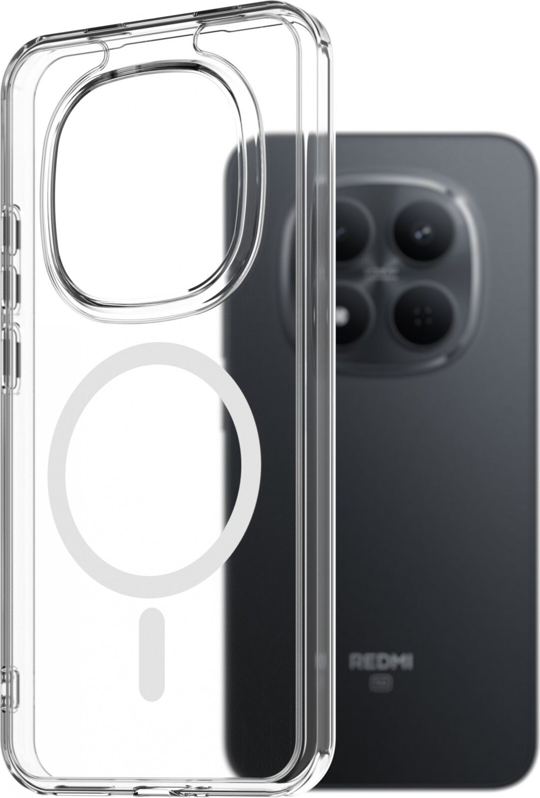 AlzaGuard Crystal Clear TPU Case Compatible with Magsafe pre Xiaomi Redmi Note 15 Pro 5G