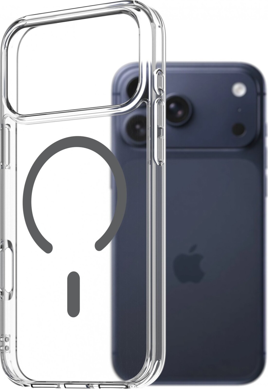 AlzaGuard Crystal Clear TPU Case Compatible with Magsafe pre iPhone 17 Pro Max – sivý