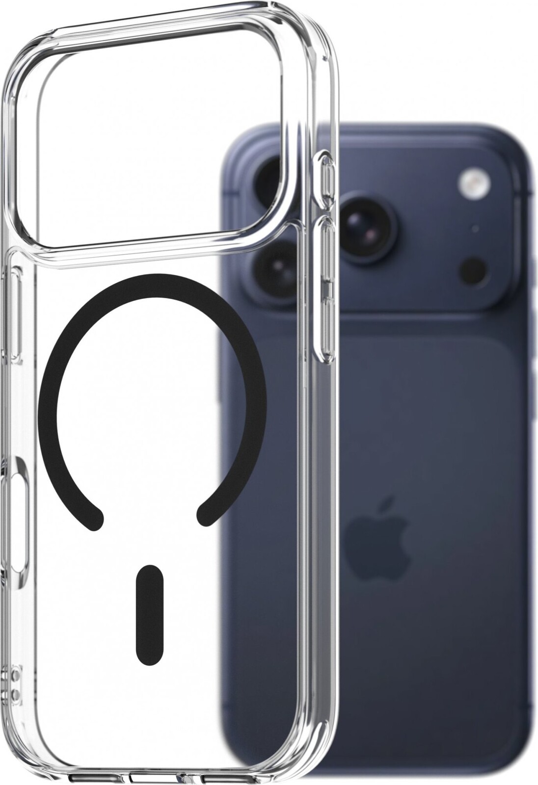 AlzaGuard Crystal Clear TPU Case Compatible with Magsafe pre iPhone 17 Pro – čierny