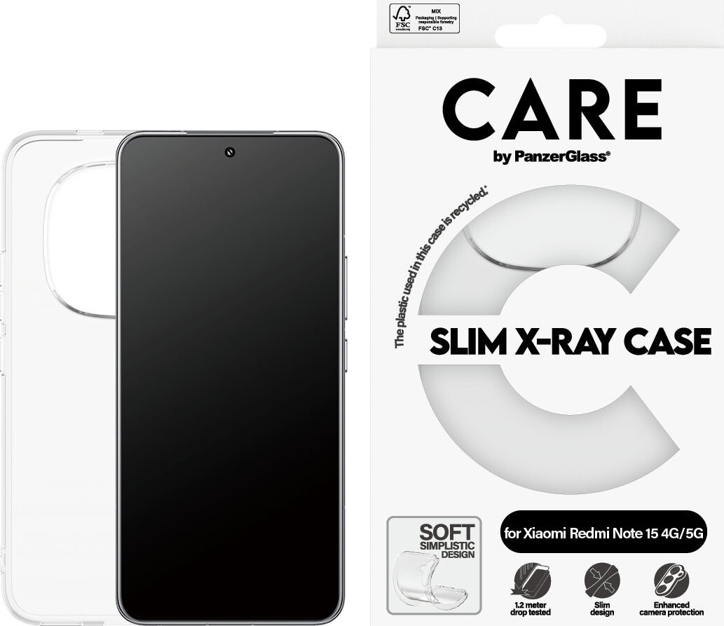 PanzerGlass CARE kryt Xiaomi Redmi Note 15 5G X-Ray čirý