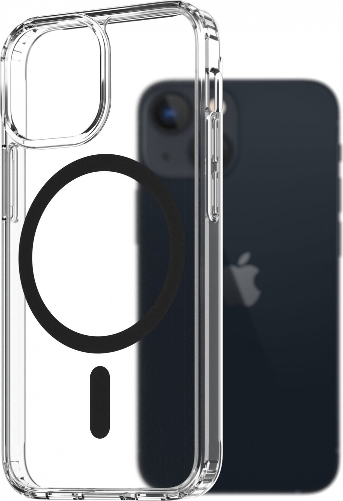 AlzaGuard Crystal Clear TPU Case Compatible with Magsafe pre iPhone 13 Mini – čierny