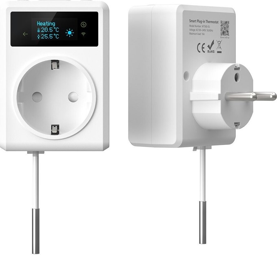 IMMAX NEO Smart vnitřní, s teploměrem, bez kolíku, typ F, WiFi