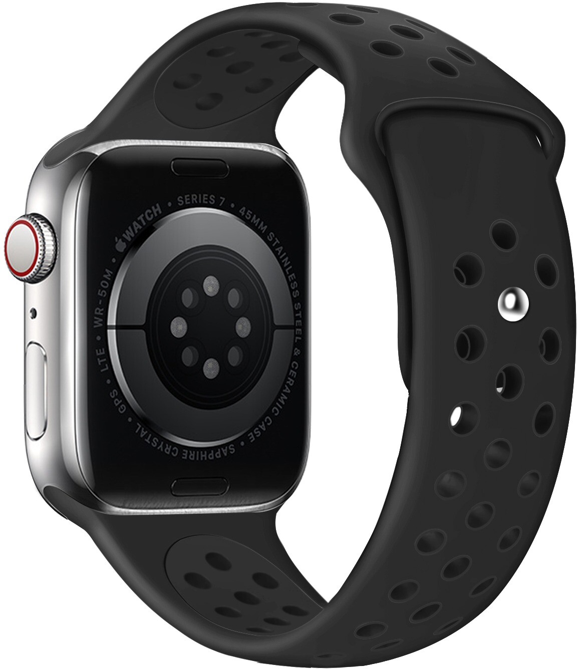 Eternico Sporty na Apple Watch 42 mm/44 mm/45 mm Solid Black