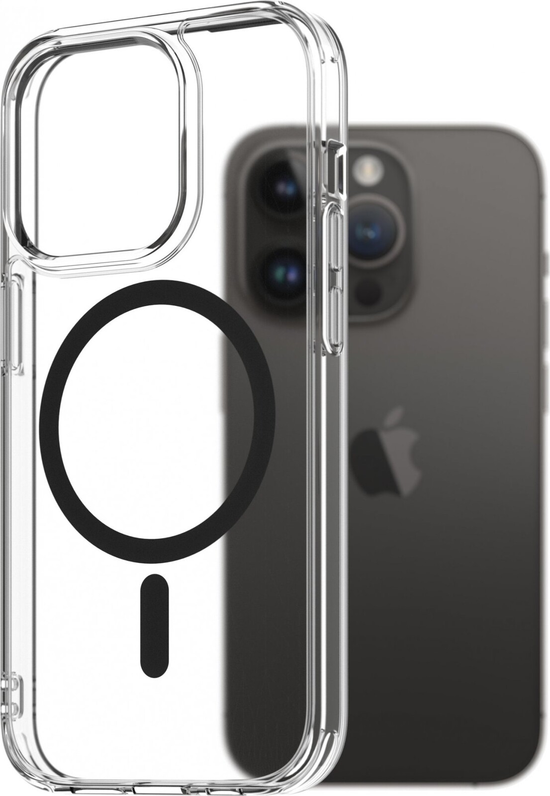 AlzaGuard Crystal Clear TPU Case Compatible with Magsafe pre iPhone 14 Pro – čierny