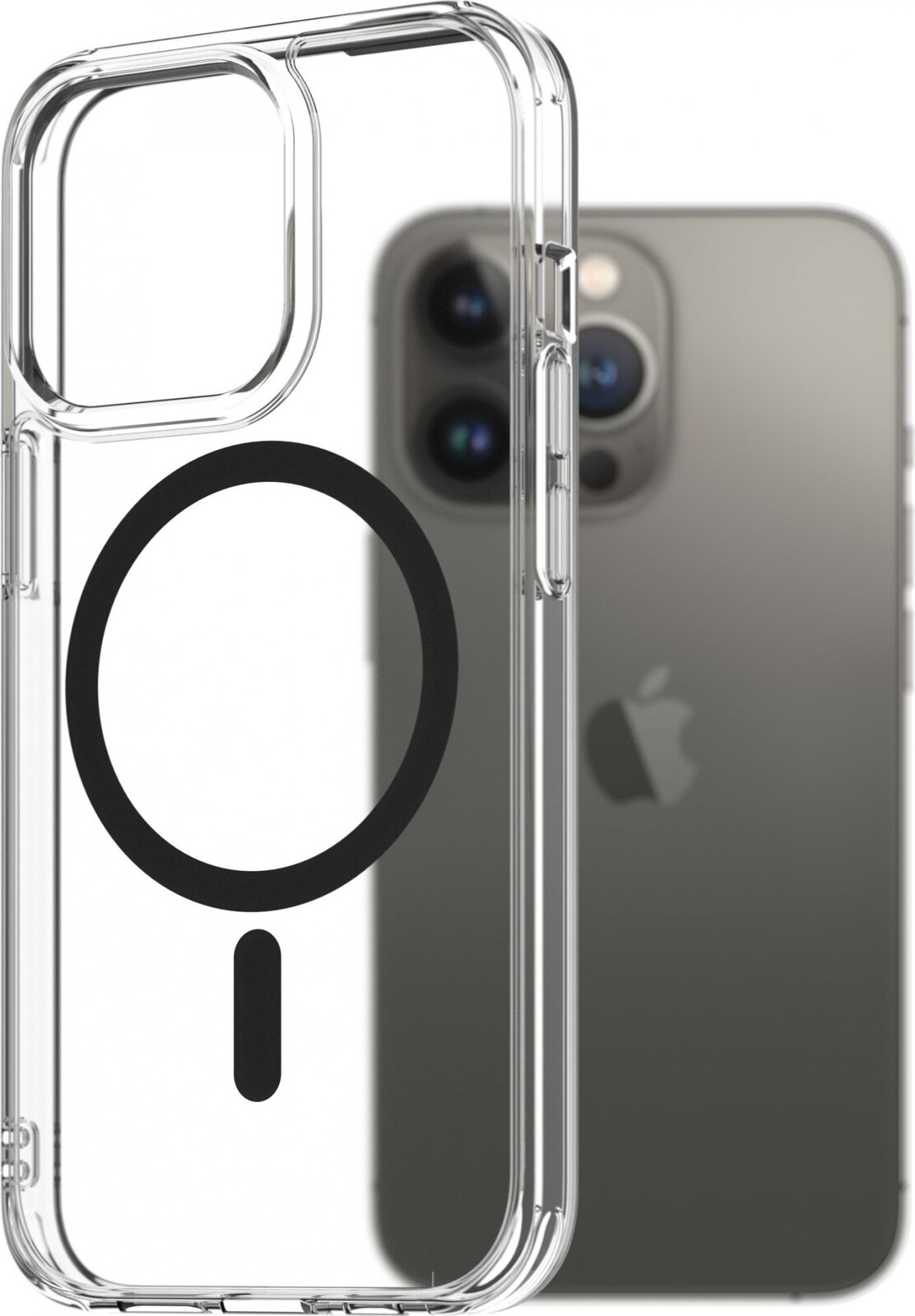 AlzaGuard Crystal Clear TPU Case Compatible with Magsafe pre iPhone 13 Pro – čierny