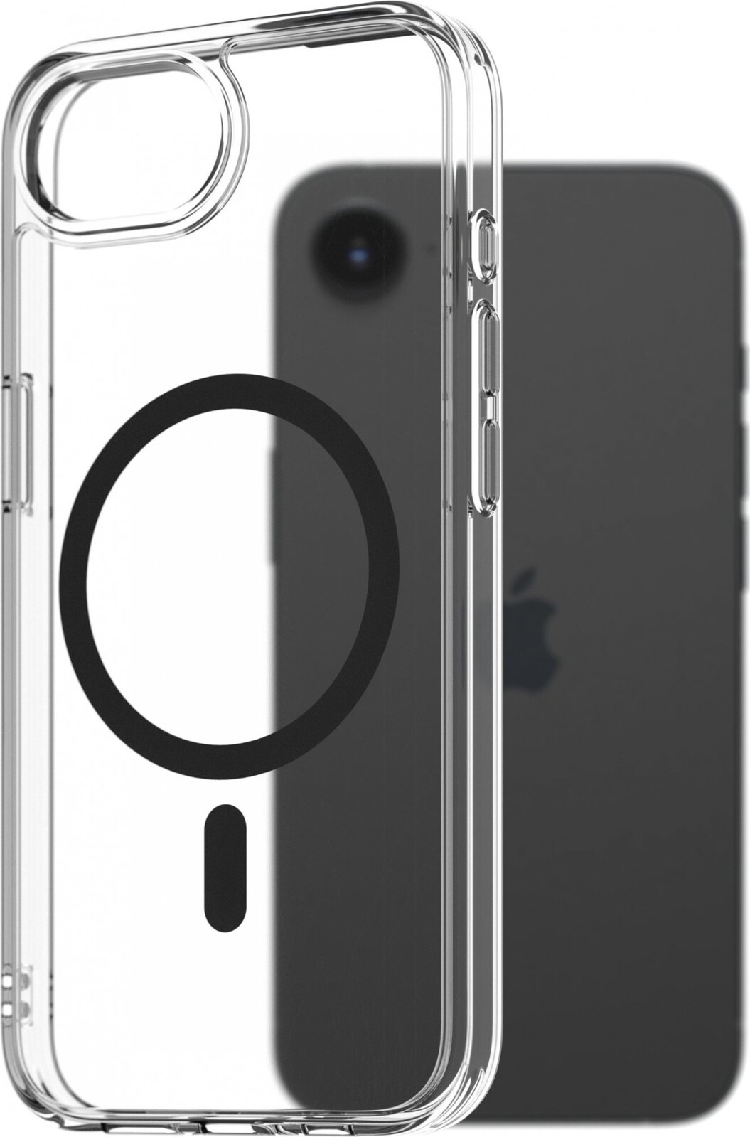 AlzaGuard Crystal Clear TPU Case Compatible with Magsafe pre iPhone 16e – čierny