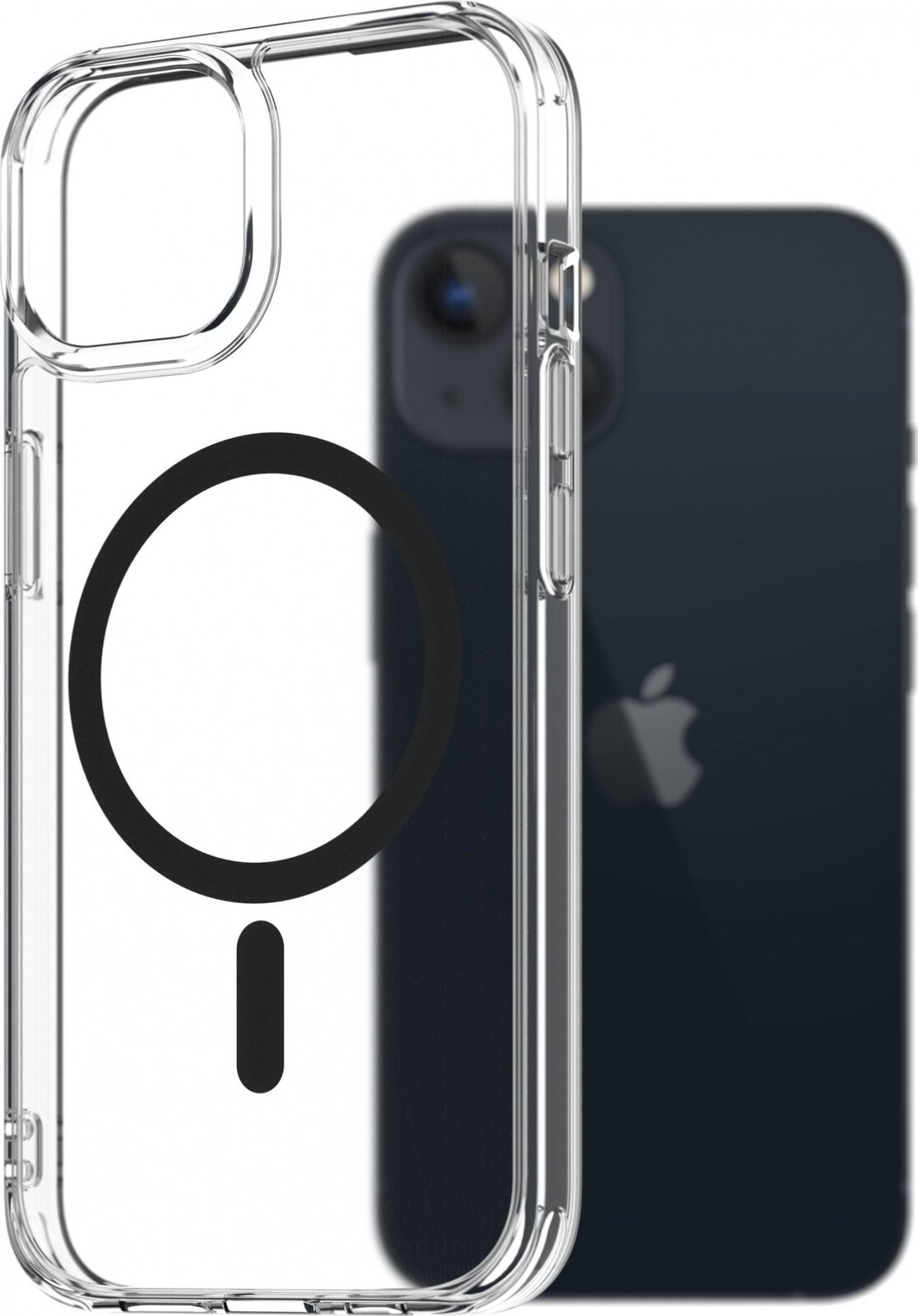 AlzaGuard Crystal Clear TPU Case Compatible with Magsafe pre iPhone 13 – čierny