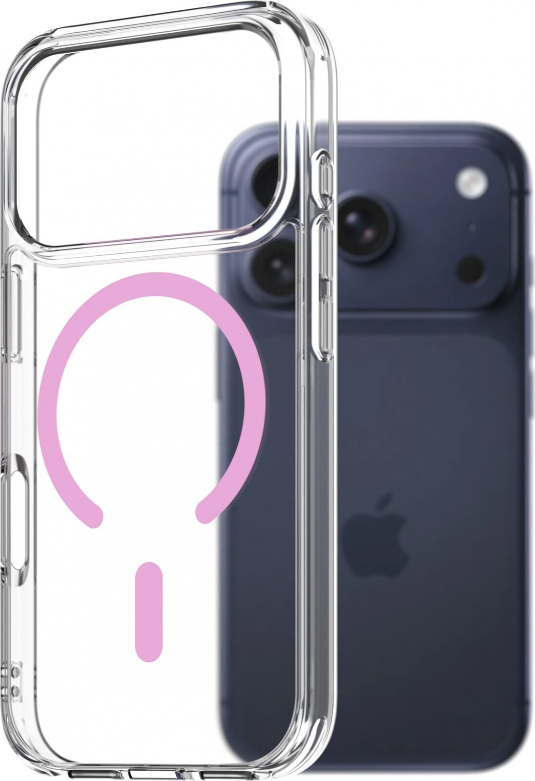 AlzaGuard Crystal Clear TPU Case Compatible with Magsafe pre iPhone 17 Pro – ružový