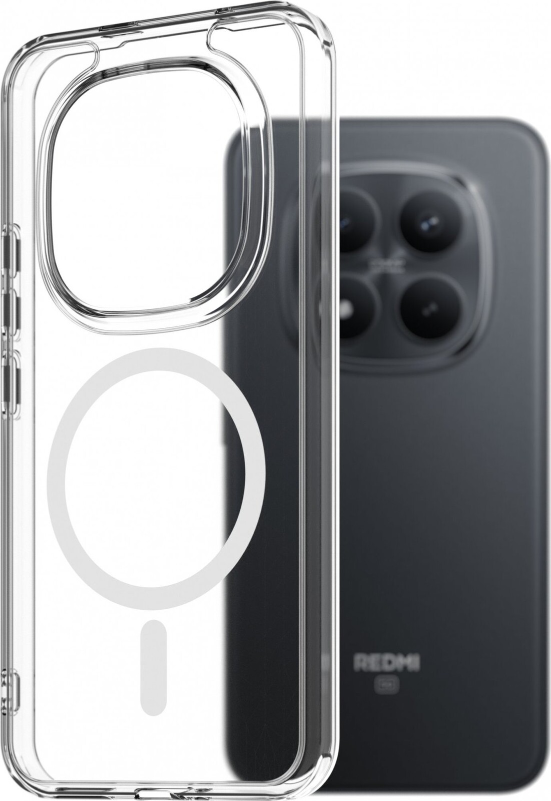 AlzaGuard Crystal Clear TPU Case Compatible with Magsafe pre Xiaomi Redmi Note 15 Pro+