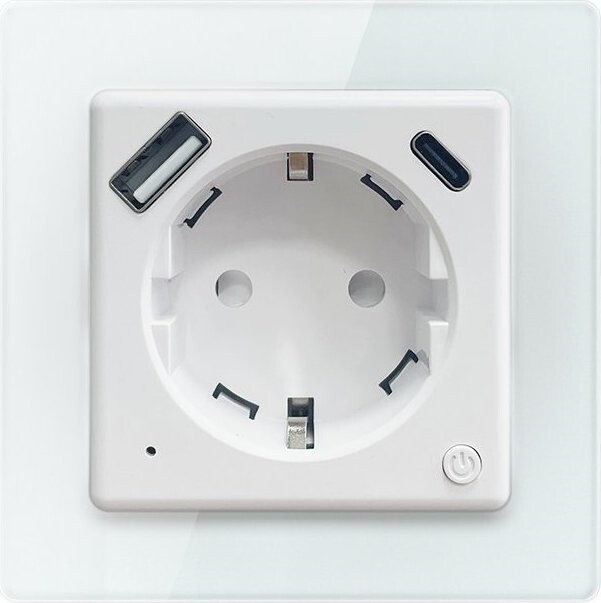 IMMAX NEO Nexa bez kolíku, typ F, 1x USB, 1x USB-C, PD 20W, Zigbee