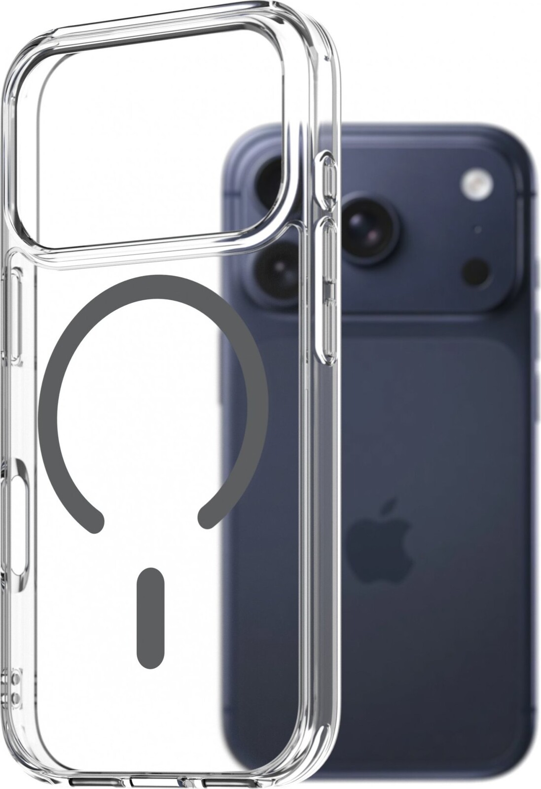 AlzaGuard Crystal Clear TPU Case Compatible with Magsafe pre iPhone 17 Pro – sivý