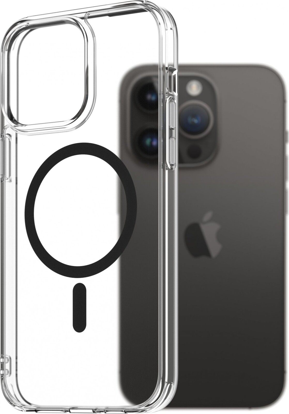 AlzaGuard Crystal Clear TPU Case Compatible with Magsafe pre iPhone 14 Pro Max – čierny