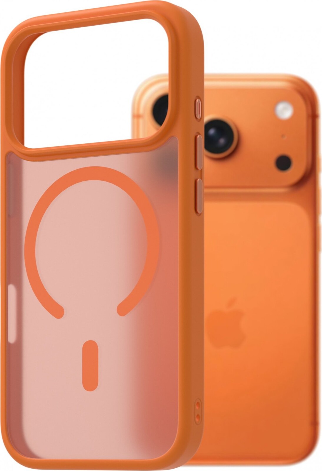 AlzaGuard Matte Case Compatible with Magsafe pre iPhone 17 Pro oranžový