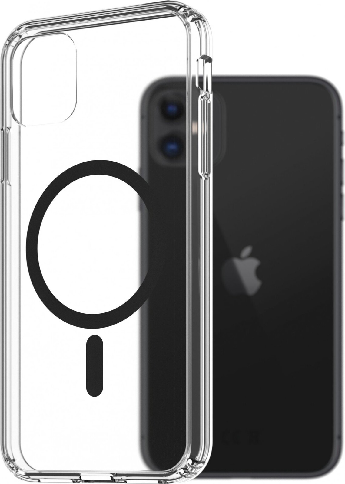 AlzaGuard Crystal Clear TPU Case Compatible with Magsafe pre iPhone 11 – čierny