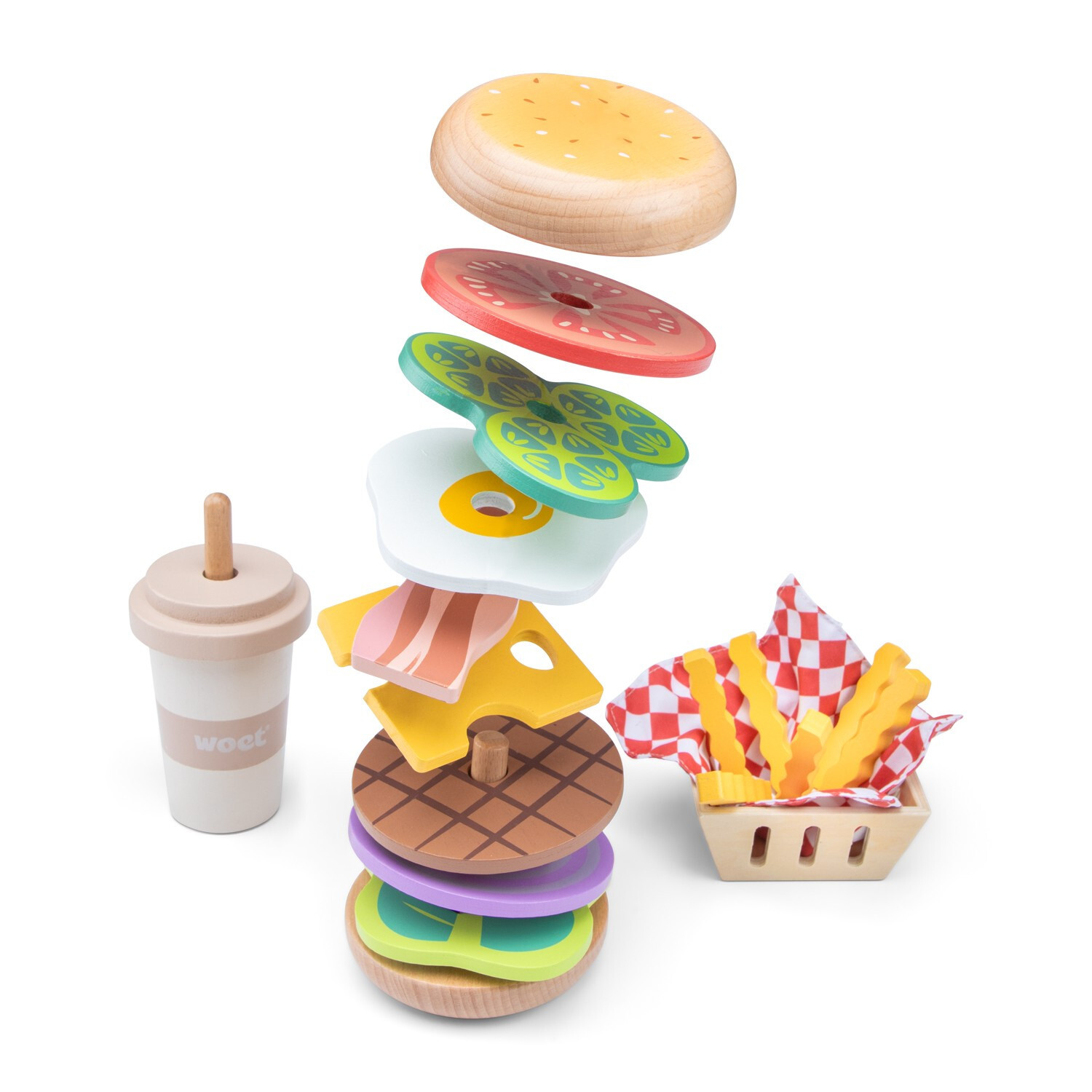 Drevená súprava – fast food