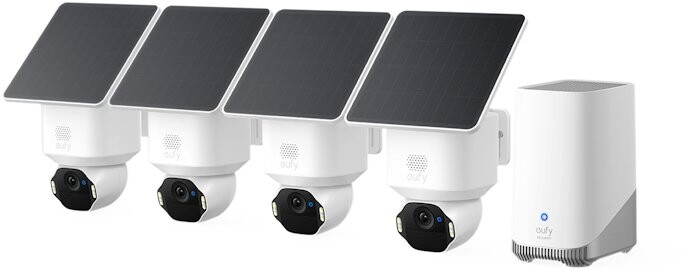 Eufy E42 (sada 4 ks + jednotka Homebase 3) 4K biely